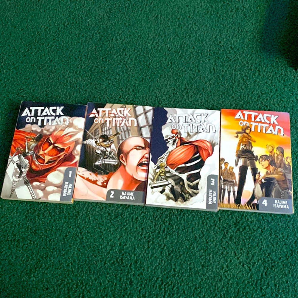Attack on titan 1-4 manga
